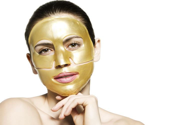 24K gold collagen facial mask 