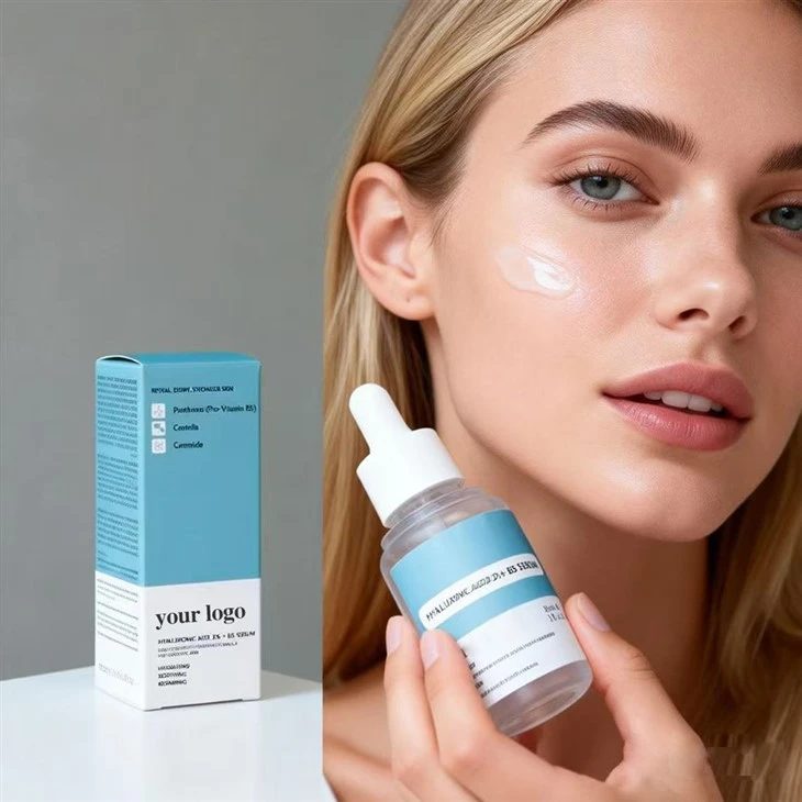 Serum Wajah Asam Hyaluronic Vitamin B5 yang Mencerahkan